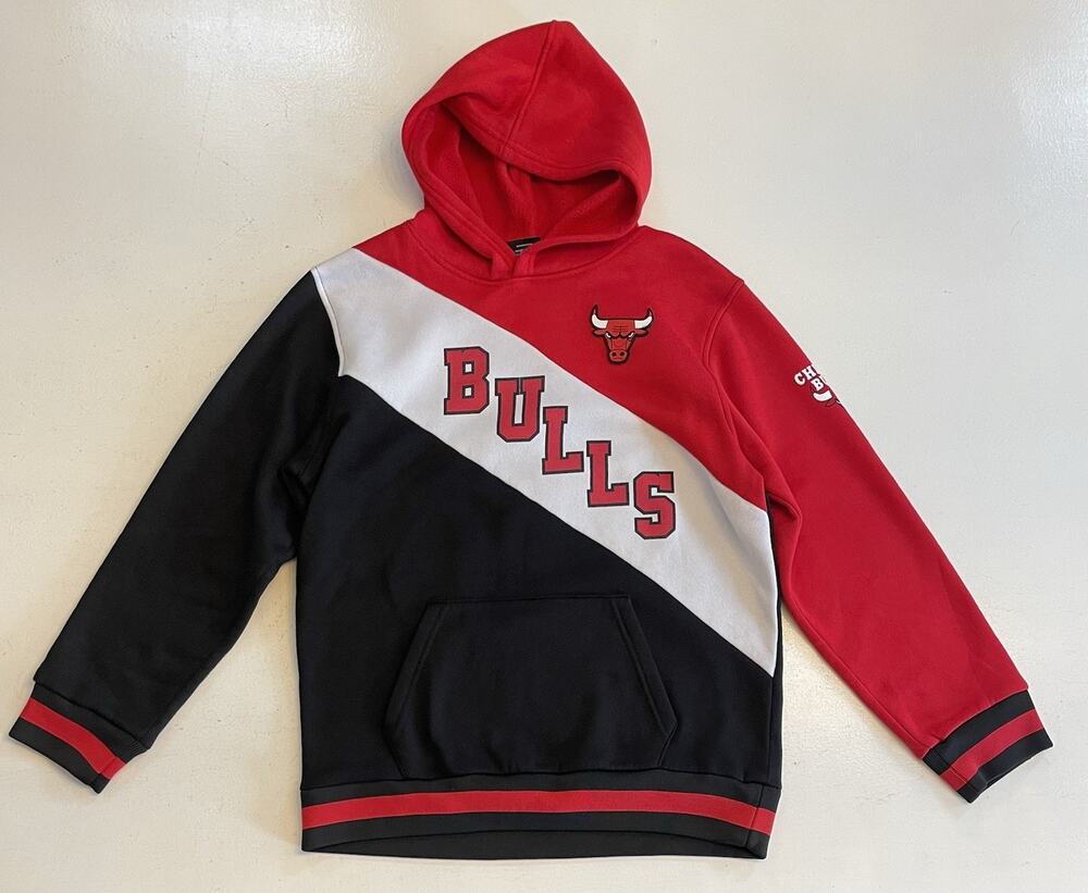 Chicago Bulls Kids Youth Hoodie XL 14-16 Sweatshirt NBA Basketball Red Black